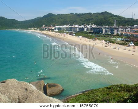 Praia brava Brasil Floripa görünümünü