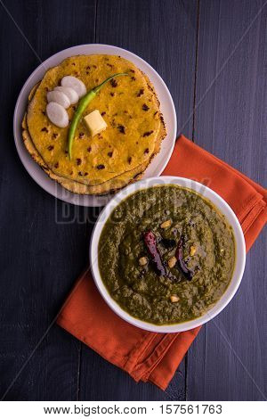 makki di roti and sarson ka saag, famous north indian food