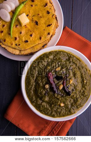 makki di roti and sarson ka saag, famous north indian food