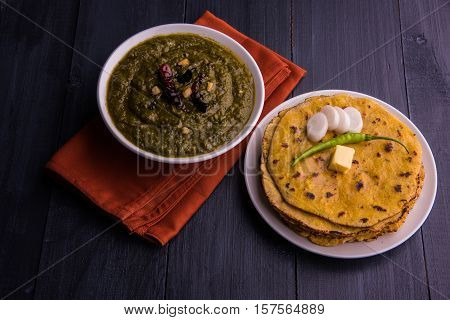 makki di roti and sarson ka saag, famous north indian food