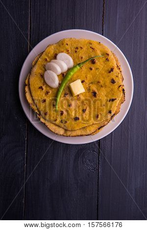 makki di roti and sarson ka saag, famous north indian food