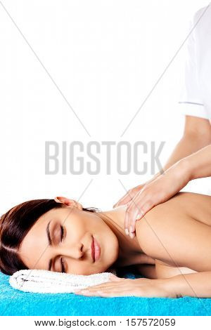 Beauty. Girl in the spa salon