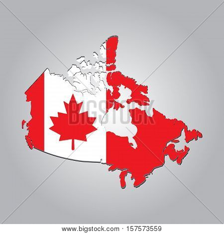 Map of CANADA with separable borders in vector art. Sizable to any dimension - You got ALL the provinces in one file