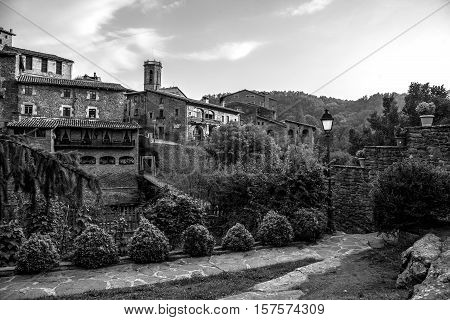Rupit i Pruit, Catalonia, October 04, 2016. Rupit is a village in the county of Osona, in the subregion of the Collsacabra, in Catalonia, Spain.