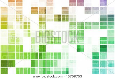 Een schone medische wetenschap Engineering Art Abstract