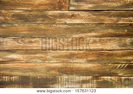 Old vintage browm wooden textured gorizontal background