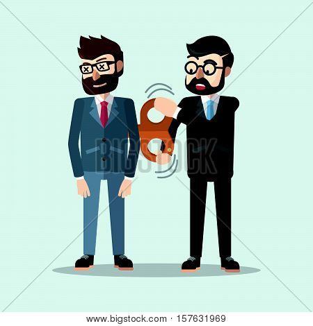 Business man suply energy eps10 vector illustration design