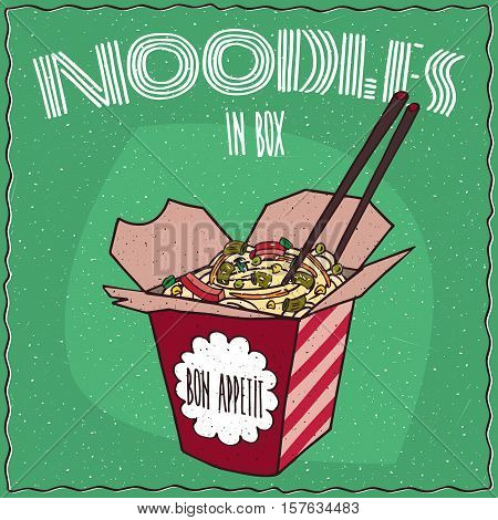 Chinese Traditional Noodles With Vegetables