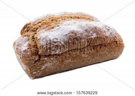 home baked irish soda bread isolated on white
