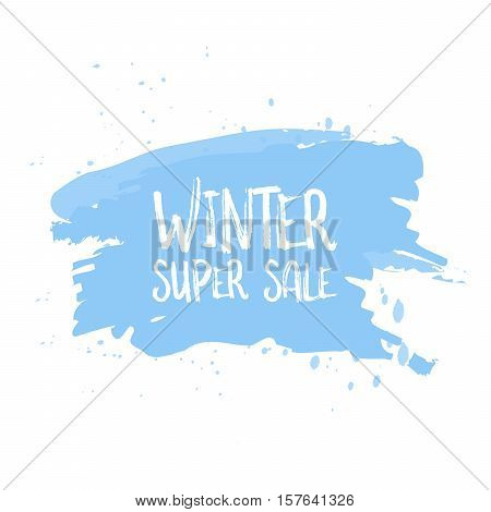 Winter Sale Poster Design Template Or Background. Creative Business Promotional Vector
