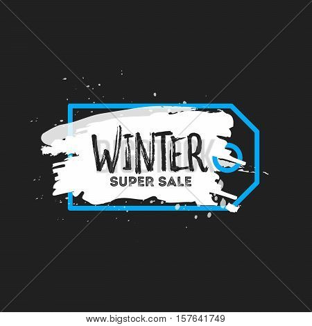 Winter Sale Poster Design Template Or Background. Creative Business Promotional Vector