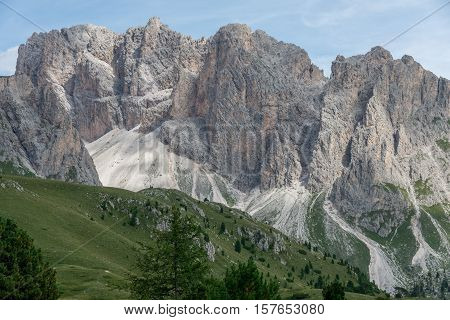 beautiful val gardena and dolomity in italy