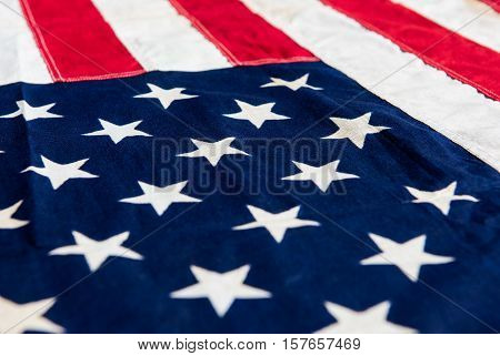 USA flag background, close up detail image