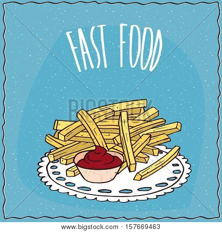 French Fries Or Finger Chips With Flavoring