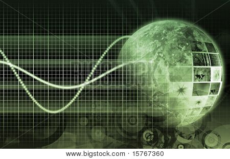 Fondo de tecnología futurista abstracto como un arte