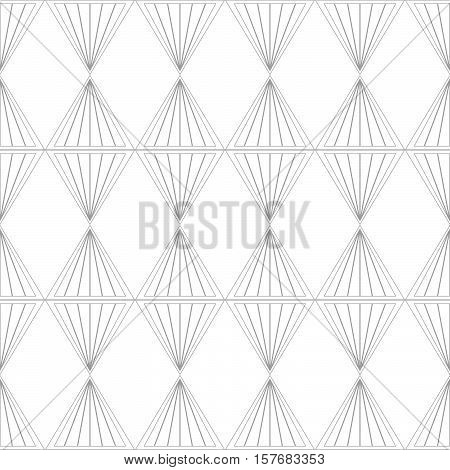 The Geometric Pattern Of Gray Triangle On A White Background.