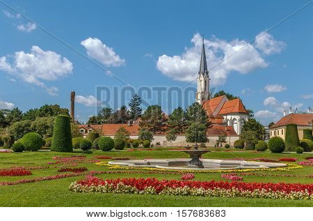 Catholic parish church Maria Hietzing near Schonbrunn park Vienna Austria