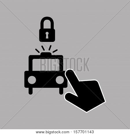 data protection smartphone warning alert icon vector illustration eps 10