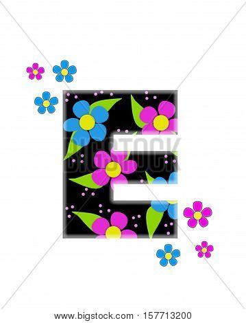 Alphabet Flower Topia E