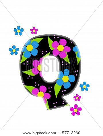 Alphabet Flower Topia Q