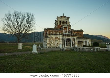Church At Ancient Mantineia, Arcadia, Peloponnese, Greece