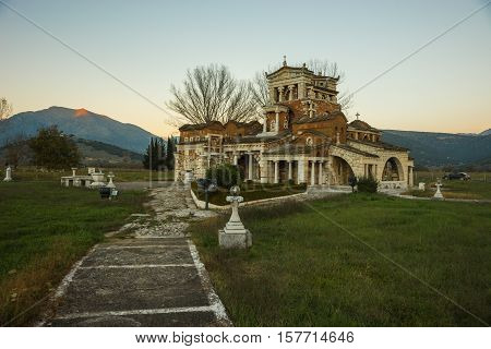 Church At Ancient Mantineia, Arcadia, Peloponnese, Greece