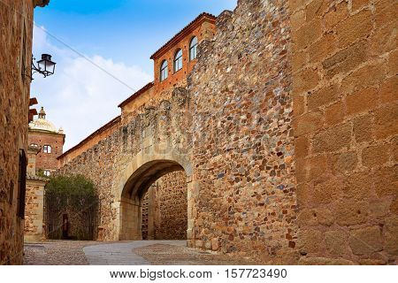 Caceres Arco de la Estrella Star arch in Spain entrance to monumental city