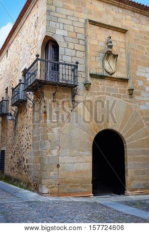 Carvajal Tower in Caceres at Extremadura of Spain