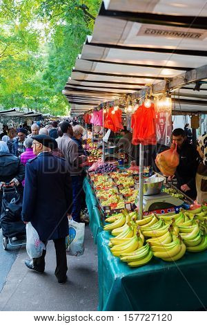 Street Market In Belleville, Paris, France