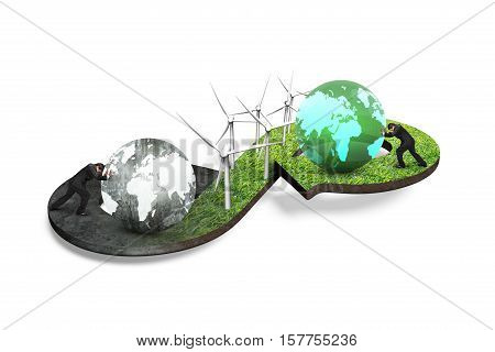 Green Circular Economy Concept