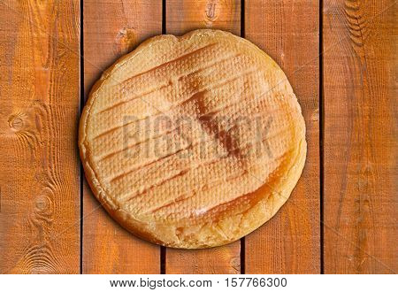 Torta del Casar cheese from Caceres Spain in Extremadura