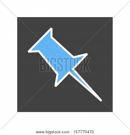 Pinboard, design, media icon vector image. Can also be used for social media logos. Suitable for mobile apps, web apps and print media.