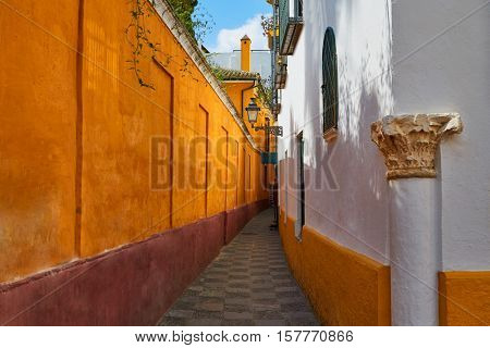Seville Calle vida near Juderia in Andalusia Sevilla of Spain