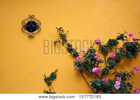Seville Macarena barrio facades in Sevilla Spain