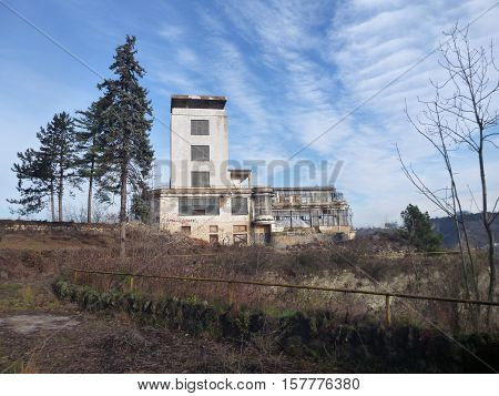Ruin Of A Former Famous Barandov Terasy In Prague