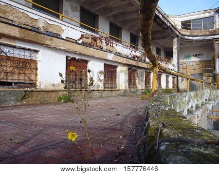 Ruin Of A Former Famous Barandov Terasy In Prague