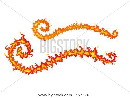 Burning Flame Banner 