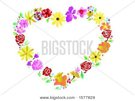 San Valentino cuore fiore Frame 