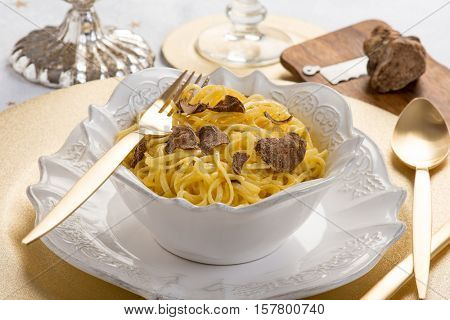 tagliolini with white truffle