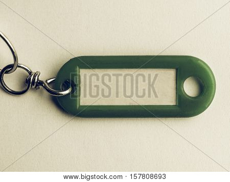 Vintage Looking Green Keyring