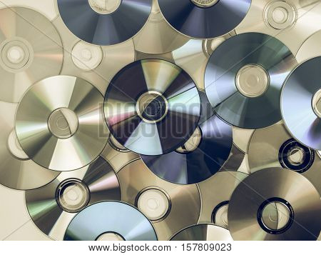 Vintage Looking Cd Dvd Db Bluray Disc