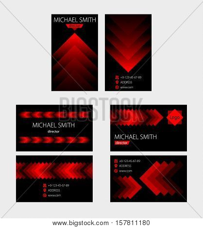 Business card vector background. Several variants vector