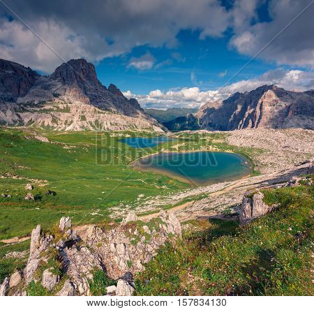 Sunny Summer Morning On The Lakes Del Piani