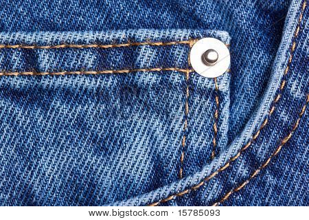 Textura de tecido de Jeans, Closeup