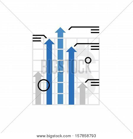 Financial Growth Monoflat Icon.