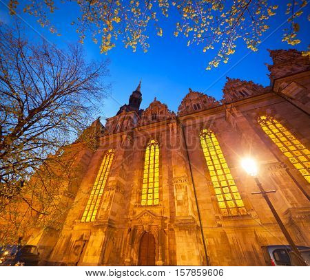 Colorful Evening View Of Holy Trinity Church