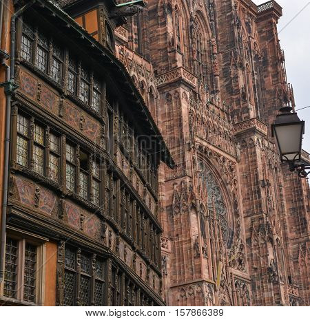 Cathedral Notre Dame Of Strasbourg, Bas Rhin, Alsace