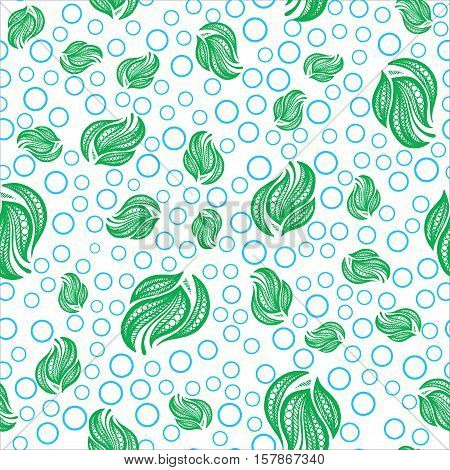 Seamless Doodle Pattern with Circles, Tribal Ethnic Ornament, Islamic Arabic Indian Pattern. Vector Illustration. Can Used for Design Element, Scrap Booking, Templates, Fabric, Flyer, Broshure