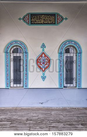 The Fatith Mosque situated in the Turkish town of Side.