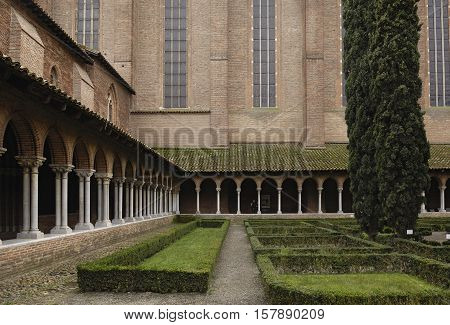 Cloister of Jacobins Church in Toulouse France